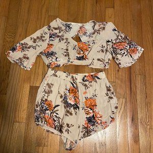 Flower short set